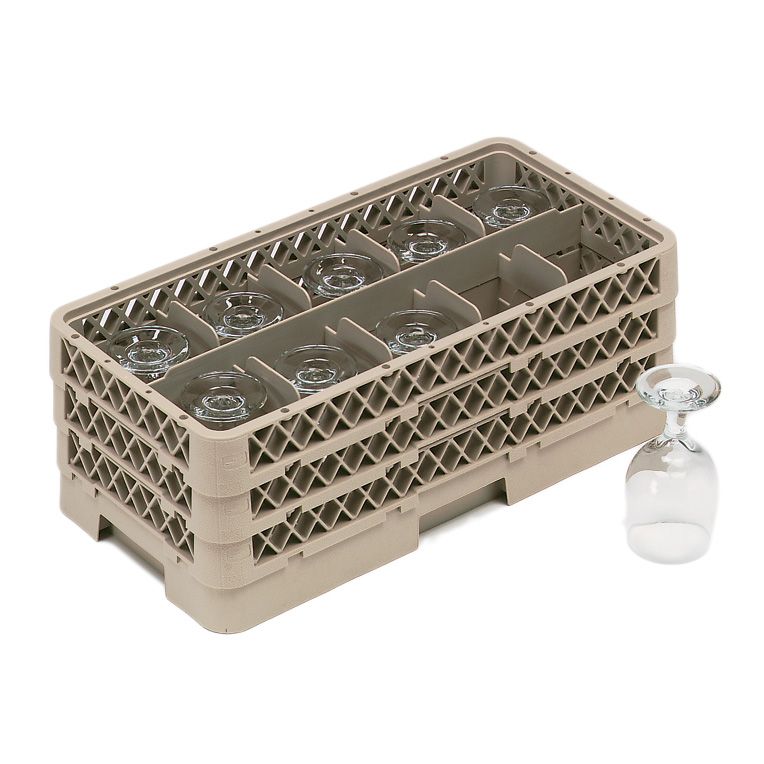 Traex&reg; 10 Compartment Glass Rack with 3 Extenders