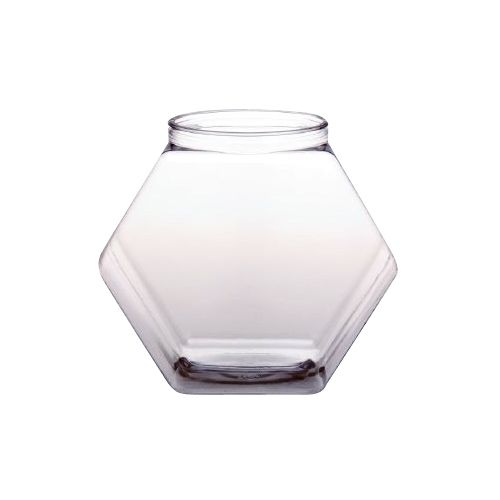 Hexagonal 129 oz Plastic Jar