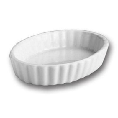 Hall&reg; China Bright White 5 Oz. Fluted Souffle