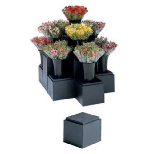 FMS Floral Display Cube, Black, 12" x 12" x 11"