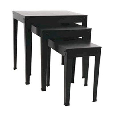 FMS 3 Piece Square Nesting Table Set
