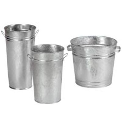FMS Galvanized Vase, 12"