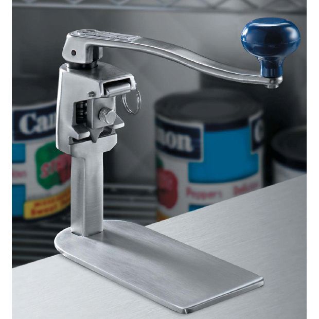 Edlund NSF Certified Manual S/S Can Opener with Long Bar and Cast Base
