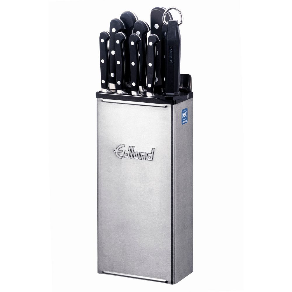 Edlund  KR-50 S/S Knife Rack with Black Insert and 12" Skirt