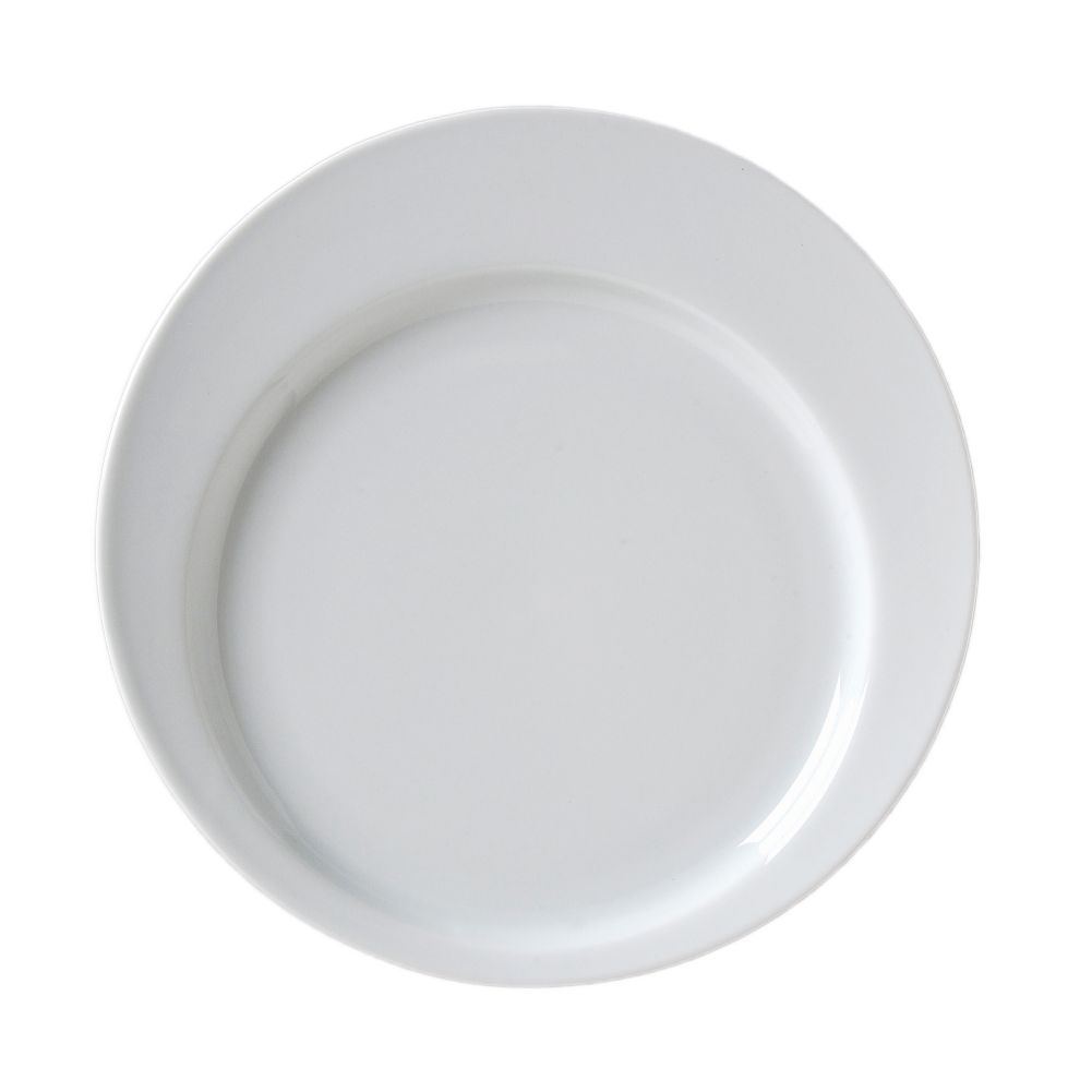 Vertex&reg; China Ventana Collection White 12" Moon Plate