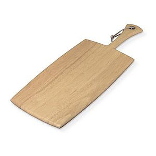 Paddle Board, Blond Rubberwood W/ Handle, 14"x8"x1/2"