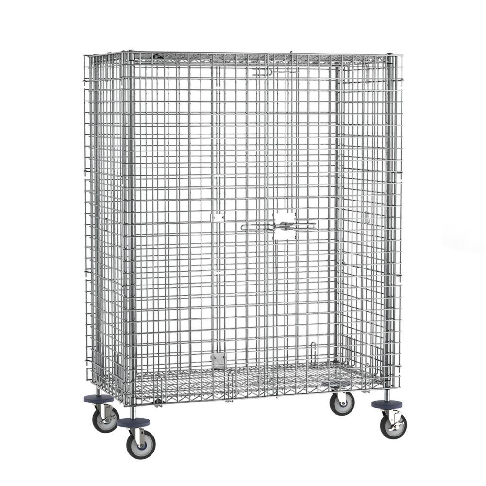 Metro&reg; Super Erecta&reg; Mobile 38"L Chrome Security Unit