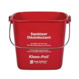 San Jamar&reg; Red 3-Quart Kleen-Pail&reg;