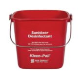 San Jamar&reg; Red 6-Quart Kleen-Pail&reg;