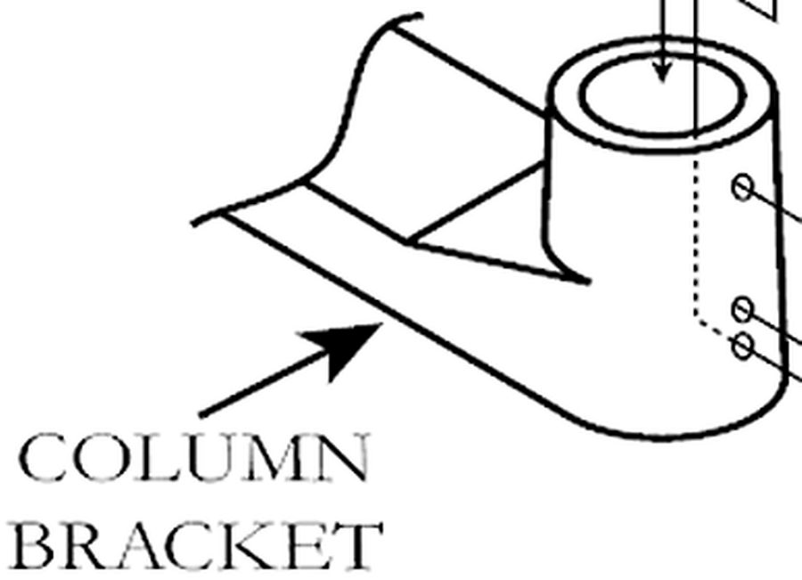 Yamato&reg; Pole Bracket Part For DP-6200 Scale