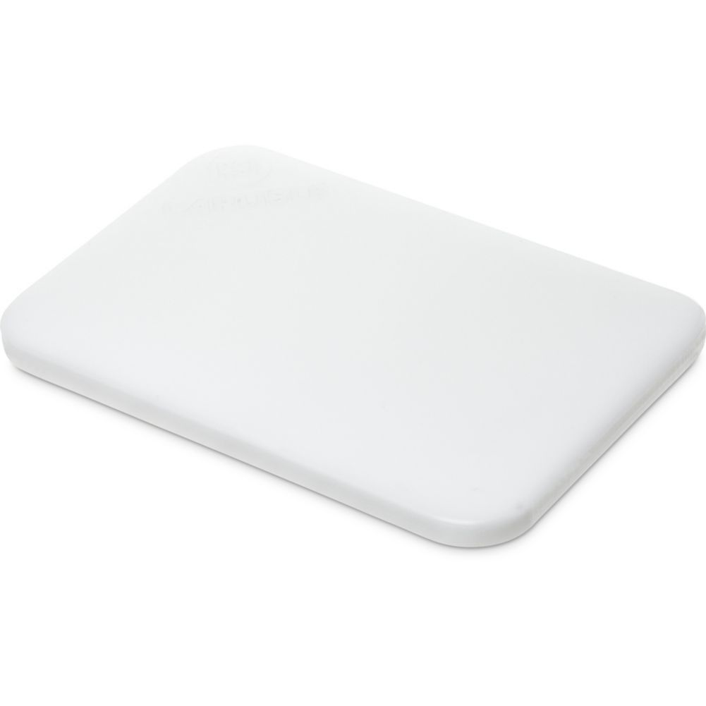 Carlisle Sparta&reg; Spectrum&reg; White 6" x 9" x 1/2" Cutting Board
