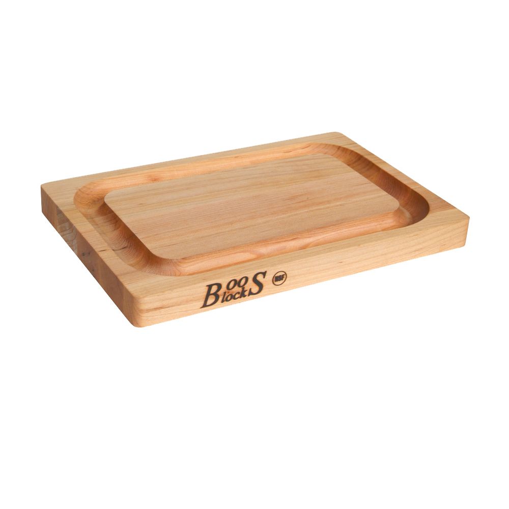 John Boos 12" x 8" Maple Cutting Board With Groove