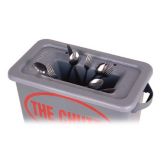 Golden West The Chute&reg; Gray Flatware Trap For 23 Gal. Containers