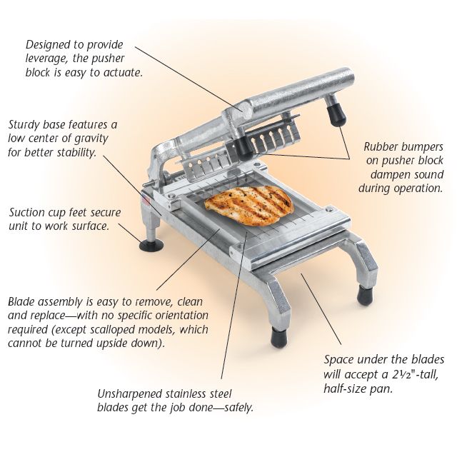 NEMCO&trade; Easy Chicken Slicer&trade; w/ Suction Cup Feet and Cutter
