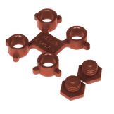 NoTrax&reg; Optimat&reg; Red Honeycomb Grid Mat Connector
