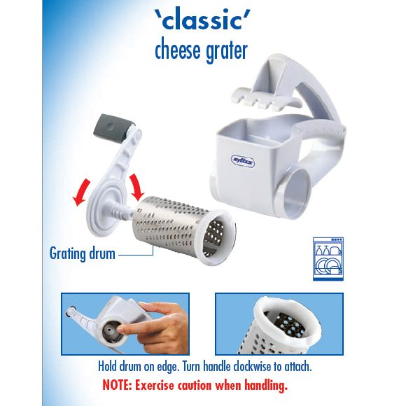 White Classic Cheese Grater
