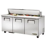 True&reg; 2-Door 18-Pan 19 Cu Ft S/S Sandwich & Salad Unit