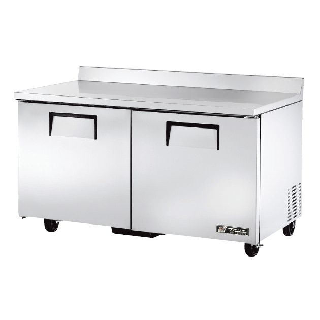 True&reg; Solid Door 4-Shelf S/S 15.5 Cu Ft Worktop -10&deg;F Freezer