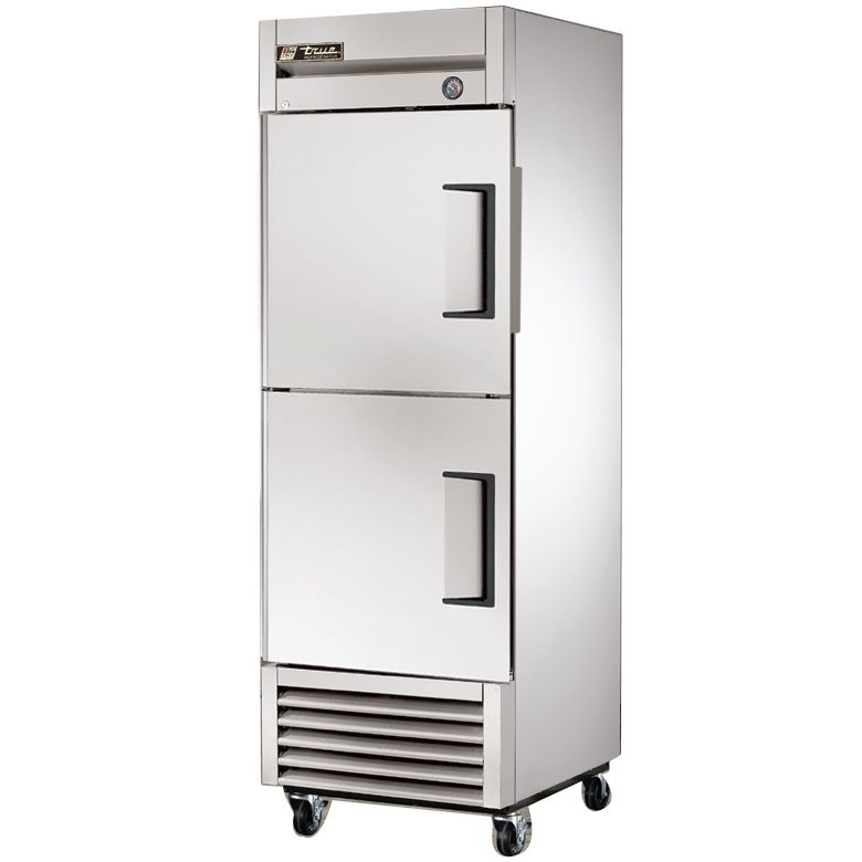 True&reg; T-Series Left Hinged 2-Solid Half Door Refrigerator, 23 CF
