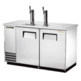 True&reg; 2-Tap S/S Direct Draw Beer Dispenser f/ 2 Half Barrels