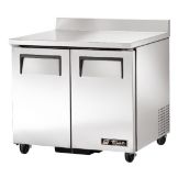 True&reg; S/S Solid Door 4-Shelf 8.5 Cu Ft Worktop Refrigerator