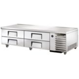 True&reg; S/S 79"W 4-Drawer Refrigerated Chef Base