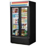 True&reg; Black Glass Door Refrigerator Merchandiser, 33 Cubic Ft