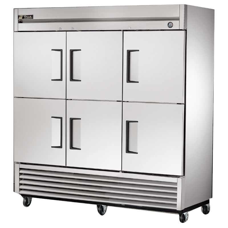 True&reg; T-Series 6-Half Door Reach-In Refrigerator, 72 Cubic Ft