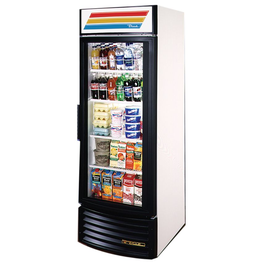 True&reg; Glass Swing Door Radius Front Refrigerator, 23 Cubic Ft
