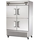 True&reg; T-Series 4 Half Door 6-Shelf Reach-In Refrigerator / Freezer