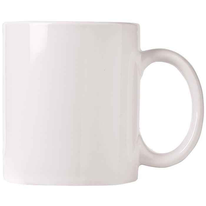 World Tableware Bright White C-Handle 12 oz Mug