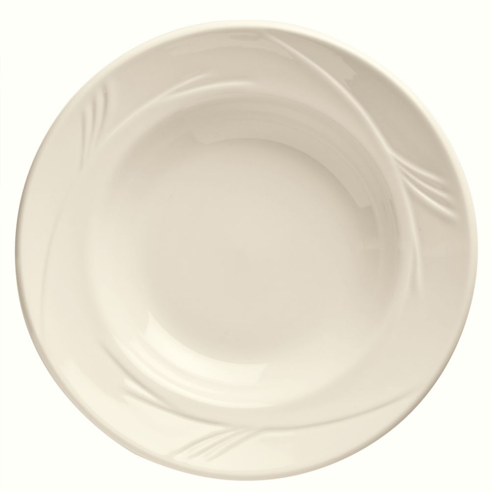 Porcelain Endurance Cream White Rim Deep 13 oz Soup Bowl