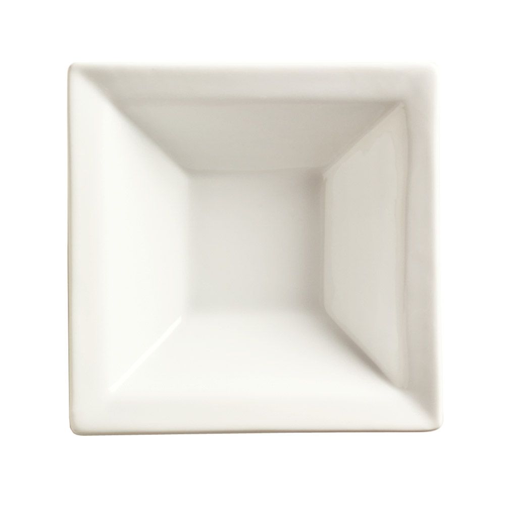 Slate Ultra Bright White 13 oz Square Grapefruit Bowl
