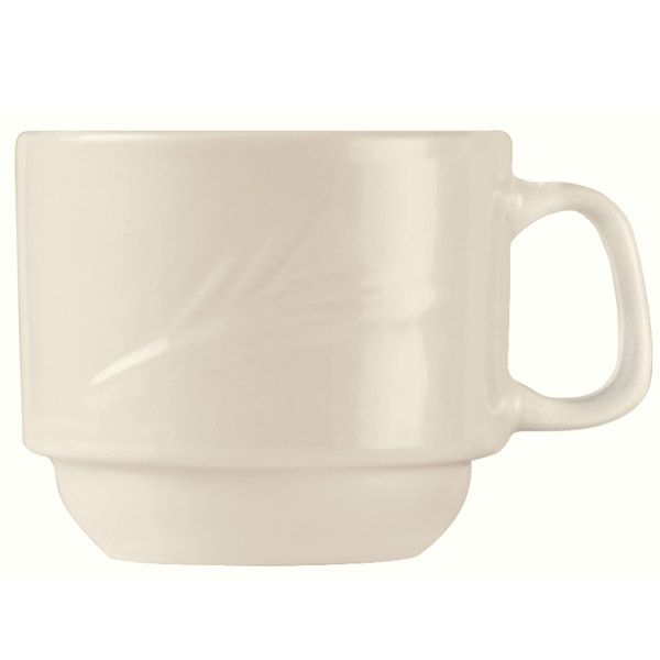 Porcelain Endurance Cream White Stacking 7 oz Cup