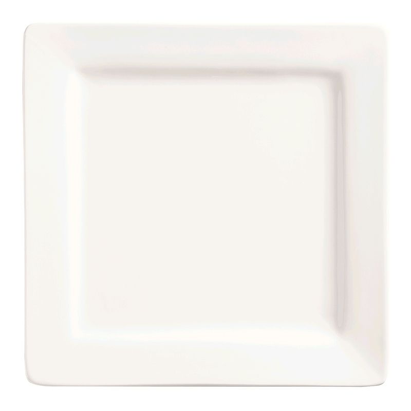 Slate Ultra Bright White 12" Square Plate