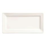 World Tableware Slate Ultra Bright White 12 x 7 Rectangular Plate