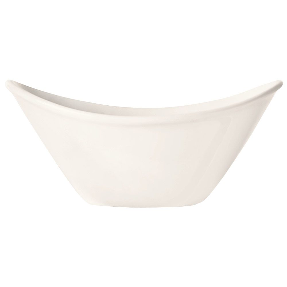 Infinity Bright White Oval 14 oz Bowl