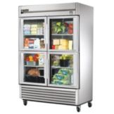 True&reg; TS Series Reach-In 4-Half Glass Door 49 Cu Ft Refrigerator