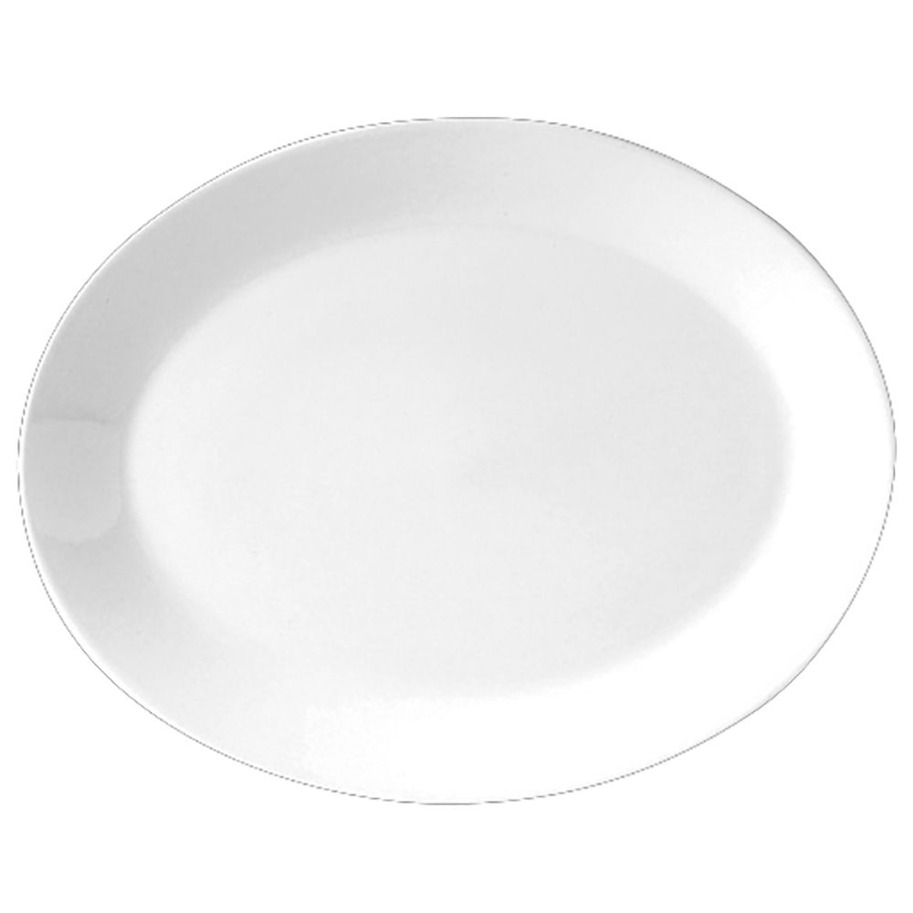 Steelite Distinction Monaco Vogue White 8 x 6-3/8" Oval Platter