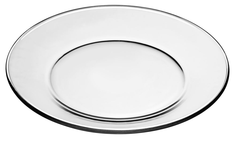 Libbey&reg; Moderno 10-1/2" Clear Glass Plate