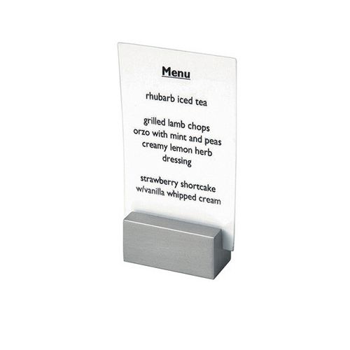 Front Of The House&reg; S/S Menu / Place Card Holder
