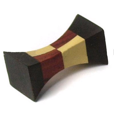 Front Of The House&reg; Checkered Center Wood Chopstick / Knife Rest