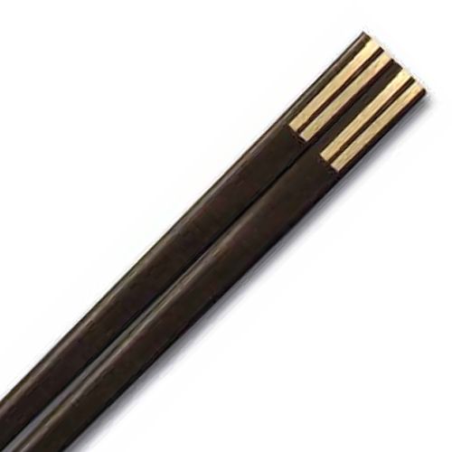 Front Of The House&reg; 10" Wooden Chopsticks with Striped Tips