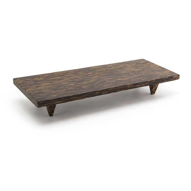 Front Of The House&reg; Palm Wood Footed Tray