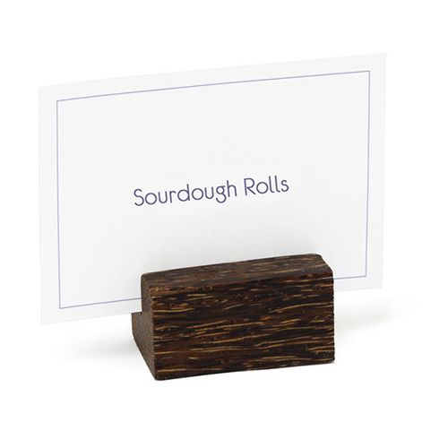 Front Of The House&reg; Palm Wood Menu / Place Card Holder