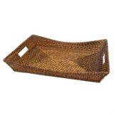 Front Of The House&reg; Brown Rectangle Flare Tray