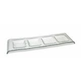 Front Of The House&reg; Arctic&trade; Four Compartment Plate