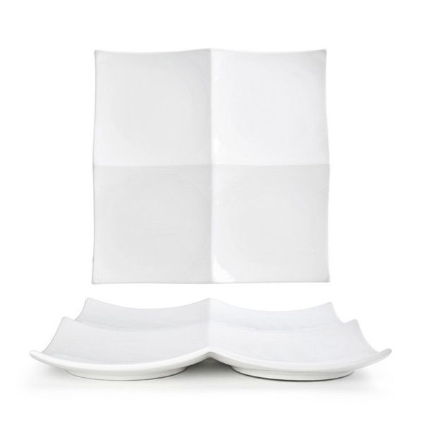Front Of The House&reg; Origami&reg; 10" Square Plate
