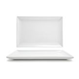 Front Of The House&reg; Mod&reg; White Porcelain 14" Ideal Plate