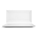 Front Of The House&reg; White Spiral&reg; Rectangle Plate
